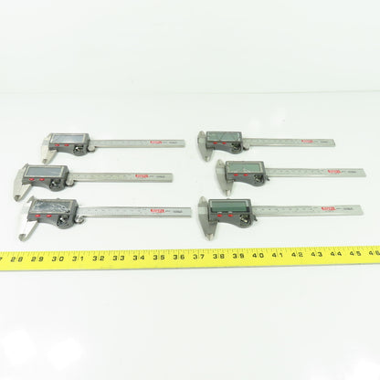 SPI 15-719-8 Electronic Dial Caliper 0-6" 0-150mm Lot Of 6 (For Parts Or Repair)