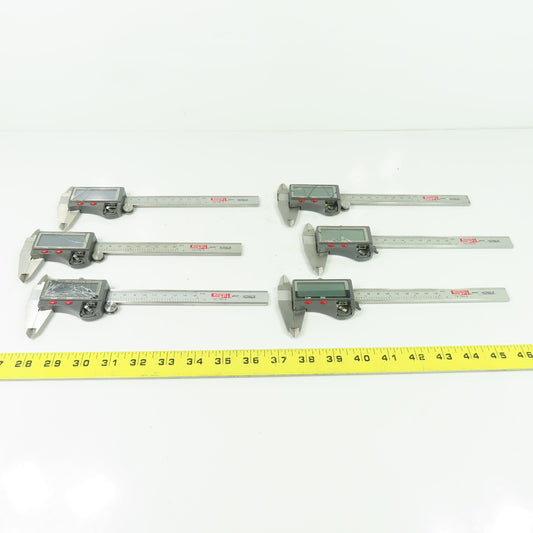 SPI 15-719-8 Electronic Dial Caliper 0-6" 0-150mm Lot Of 6 (For Parts Or Repair)