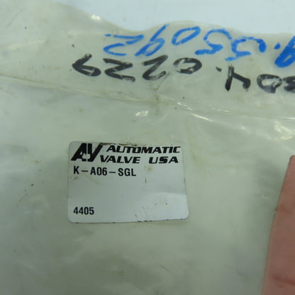 Automatic Valve K-A06-SGL Valve Repair Kit