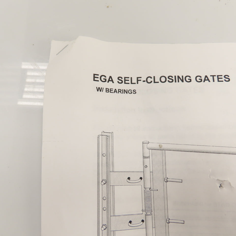 EGA SCG-W-G Self-Closing Gate with Bearings 24"-40" Openings