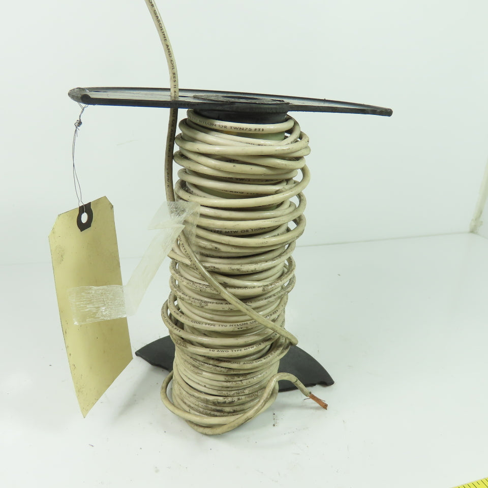 10AWG MTW/THHN/THWN White Stranded Copper Wire 600V 50'