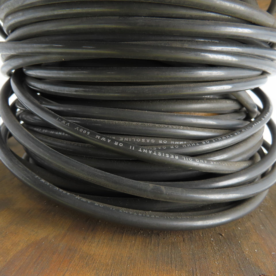 8AWG MTW/THHN/THWN-2 Black Stranded Copper Wire 600V 68'