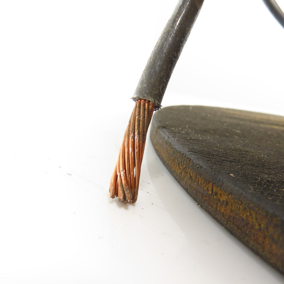 4AWG MTW/THHN/THWN Black Stranded Copper Wire 600V 25'