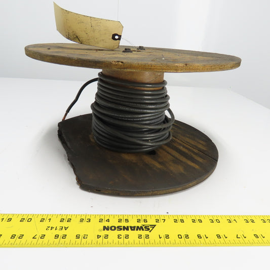 4AWG MTW/THHN/THWN Black Stranded Copper Wire 600V 25'