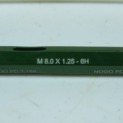 GF Gage 55319255 Thread Plug Gage GO NOGO M8.0 x 1.25-6H