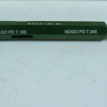 GF Gage 55319255 Thread Plug Gage GO NOGO M8.0 x 1.25-6H