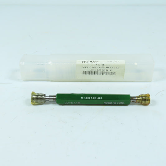 GF Gage 55319255 Thread Plug Gage GO NOGO M8.0 x 1.25-6H