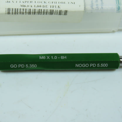 GF Gage 55319230 Taper Lock Thread Plug Gage GO NOGO M6 x 1.0-6H