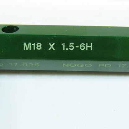 GF Gage 55319438 Double Ended Thread Plug Gage GO NOGO M18 x 1.5-6H TPLK