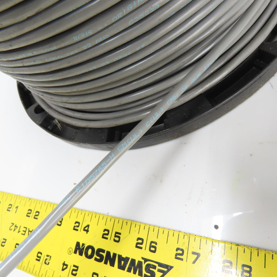 Prysmian 22AWG 2/C CMH/AWM Gray Stranded Copper Wire 834'