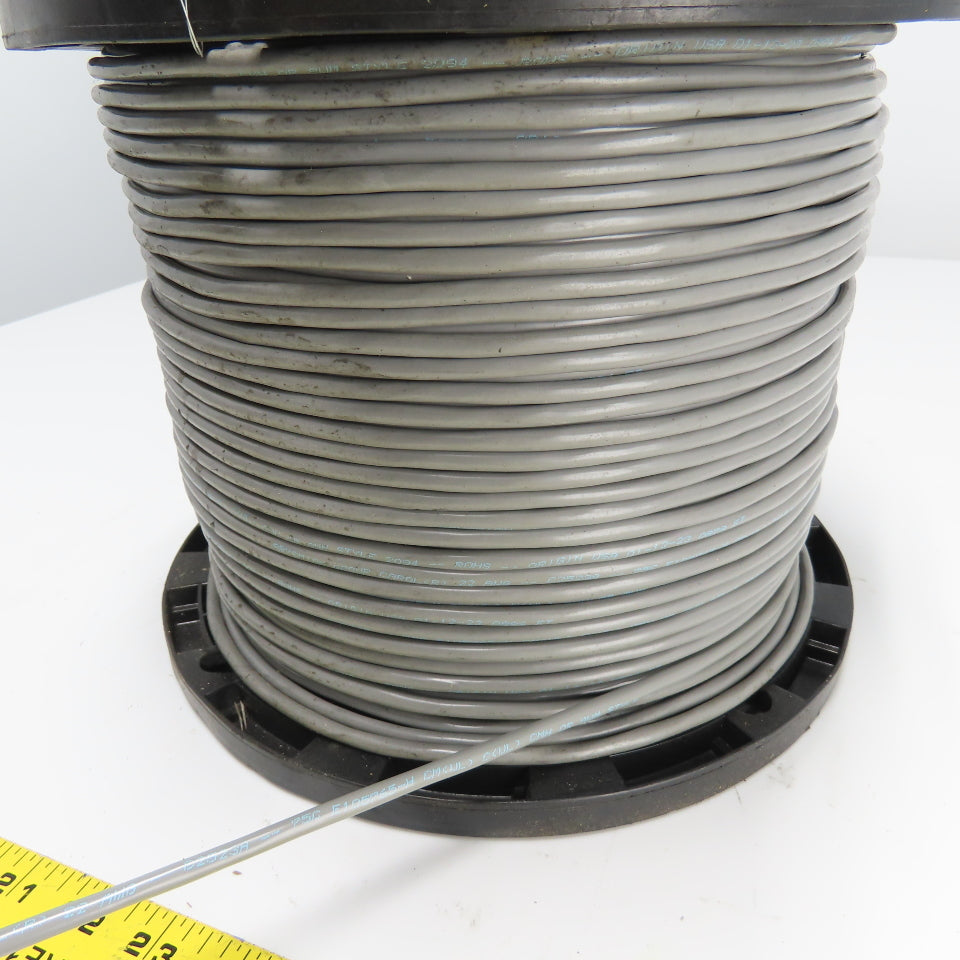 Prysmian 22AWG 2/C CMH/AWM Gray Stranded Copper Wire 834'