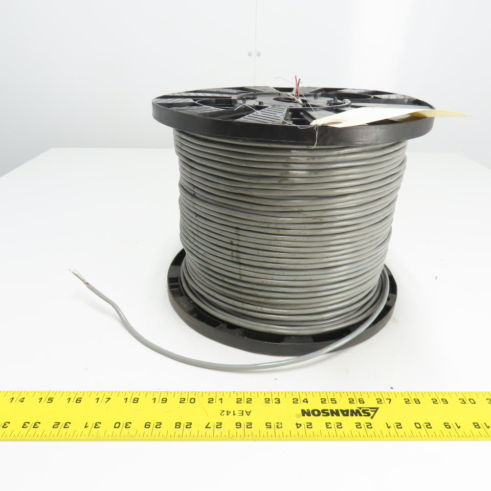 Prysmian 22AWG 2/C CMH/AWM Gray Stranded Copper Wire 834'