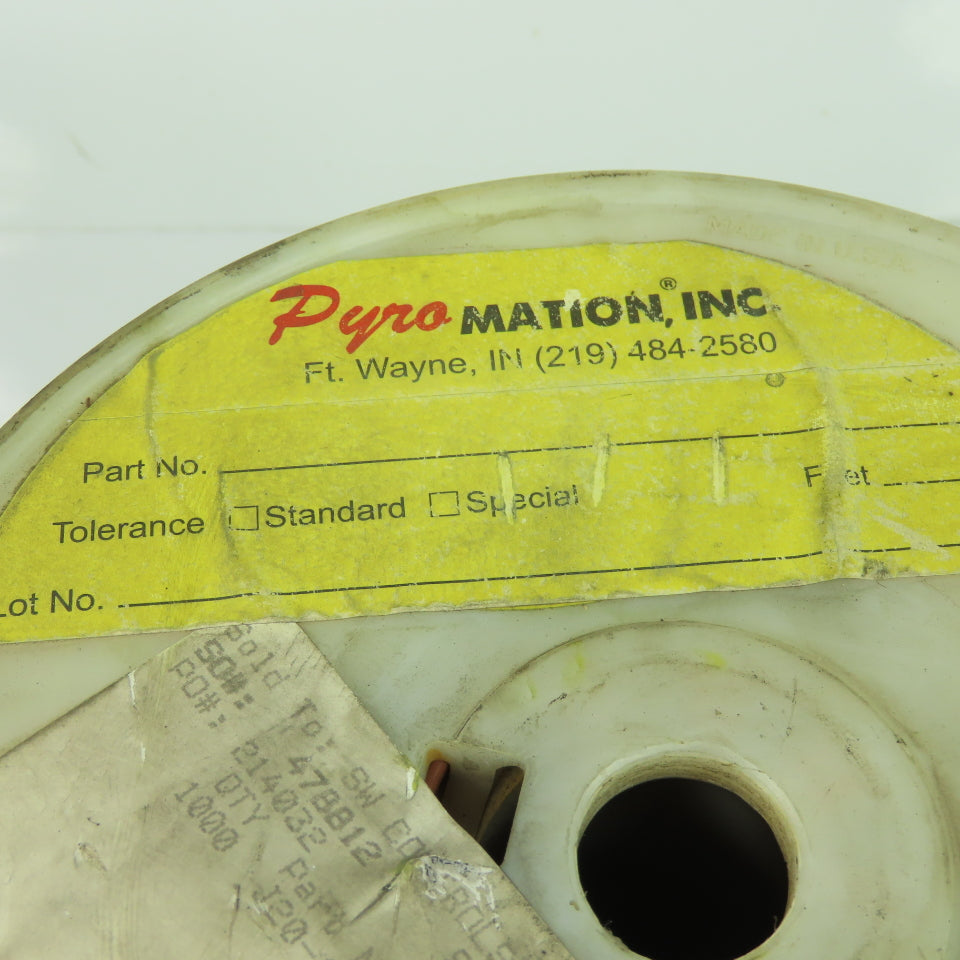 Pyromation J20-1-507 20AWG Thermocouple Wire Brown Solid 2-Wire 3-1/2LBS