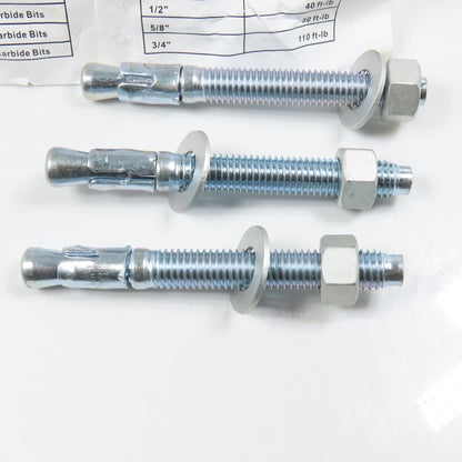 Ultrawedge 1/2-13 x 4-1/2 Stud Wedge Anchor Lot Of 100