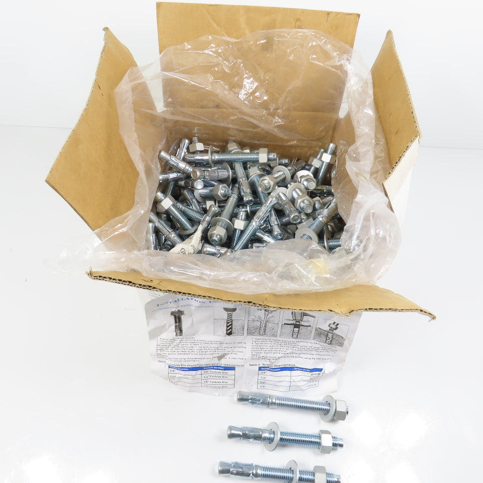 Ultrawedge 1/2-13 x 4-1/2 Stud Wedge Anchor Lot Of 100