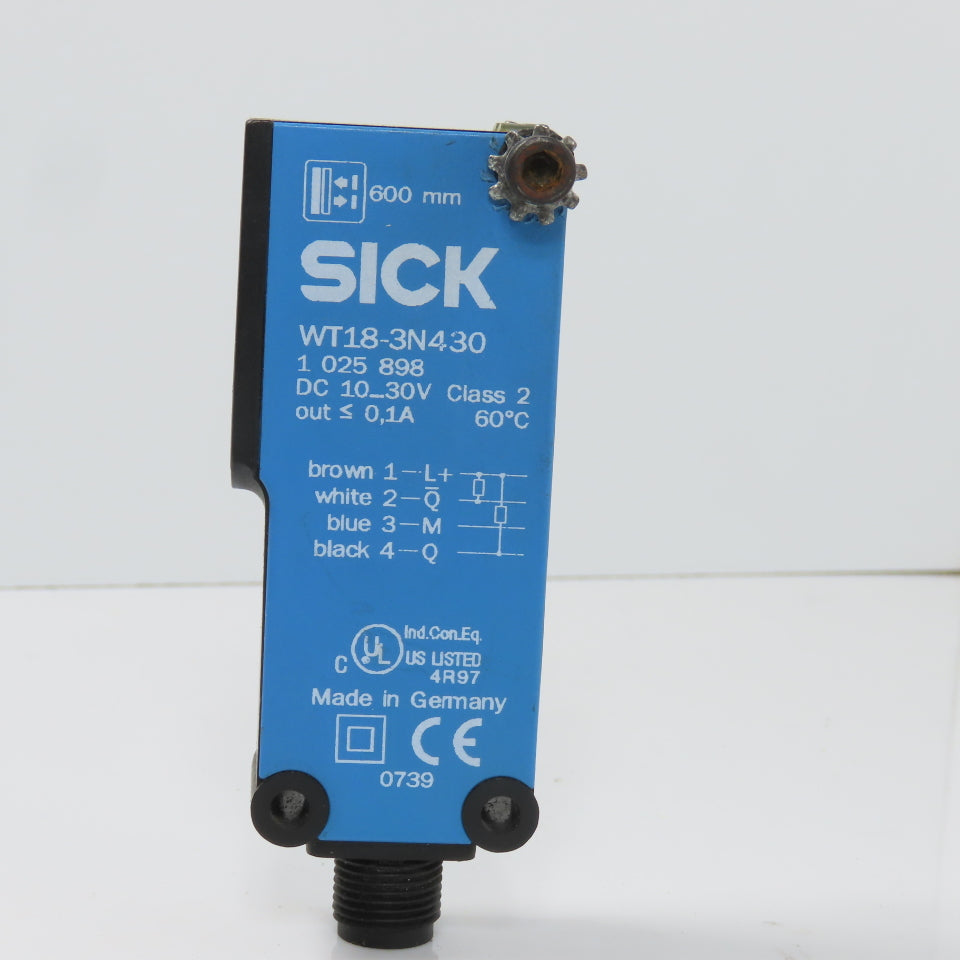 Sick WT18-3N430 600mm Photoelectric Sensor 10-30VDC