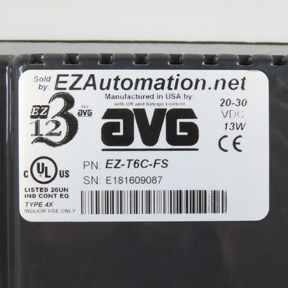 EZ Automation EZ-T6C-FS EZTouch Enhanced 6" TFT Color Operator Interface Display