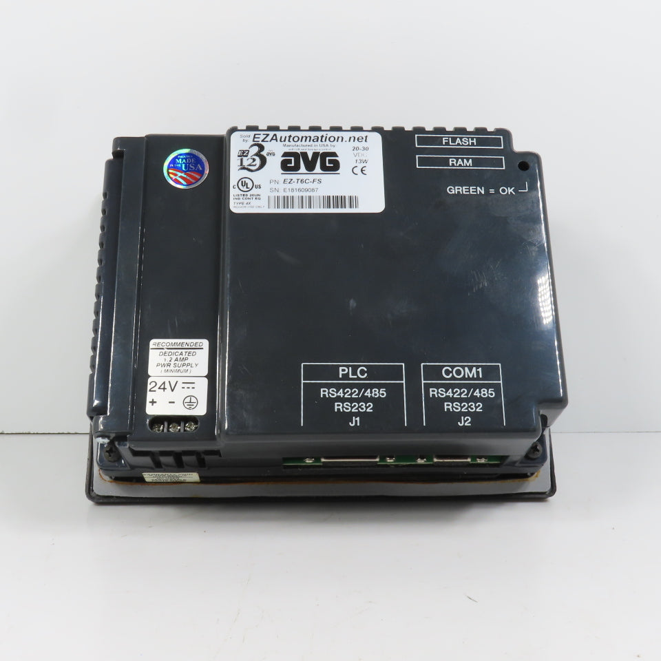 EZ Automation EZ-T6C-FS EZTouch Enhanced 6" TFT Color Operator Interface Display