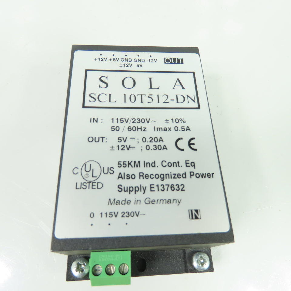 Sola scl 10T512-DN Power Supply 115/230V Input 5/12V Output