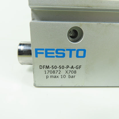 Festo DFM-50-50-P-A-GF Pneumatic Guided Cylinder 10Bar 50mm Stroke