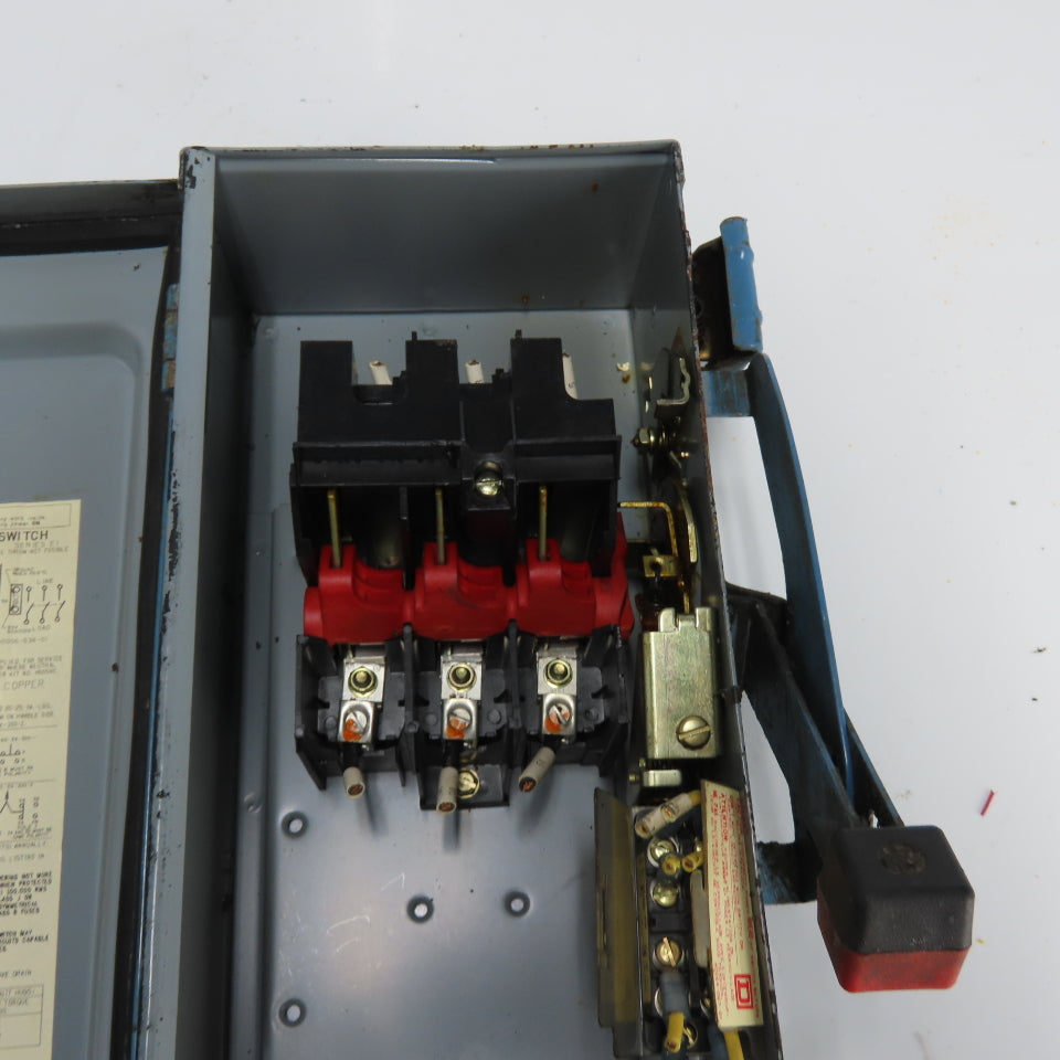 Square D HU36IAWK 30A Non Fusible Safety Disconnect Switch 3Ph 600VAC