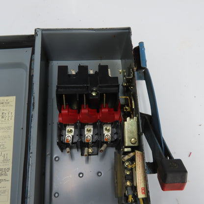 Square D HU36IAWK 30A Non Fusible Safety Disconnect Switch 3Ph 600VAC