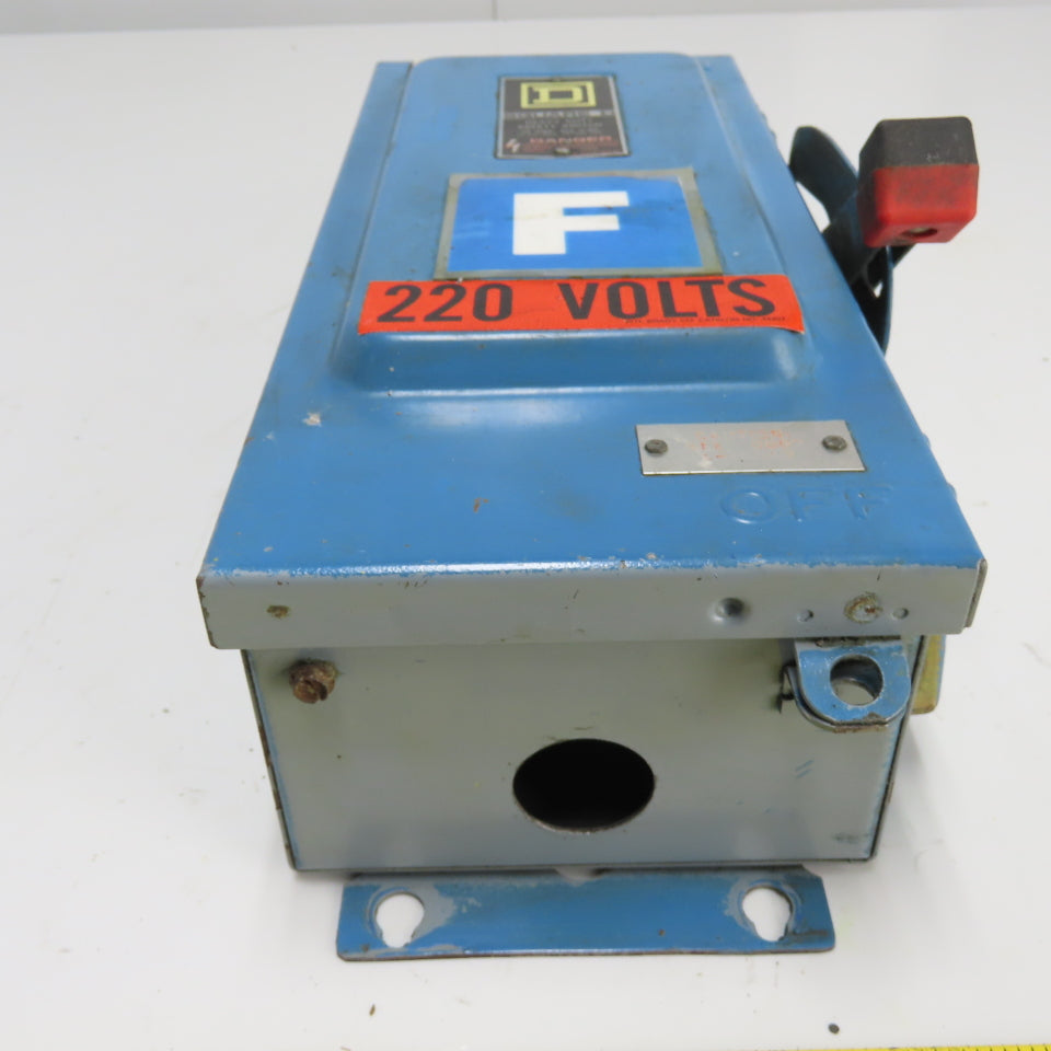Square D HU36IAWK 30A Non Fusible Safety Disconnect Switch 3Ph 600VAC
