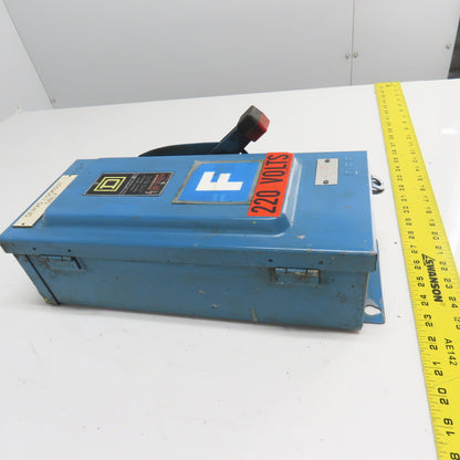 Square D HU36IAWK 30A Non Fusible Safety Disconnect Switch 3Ph 600VAC