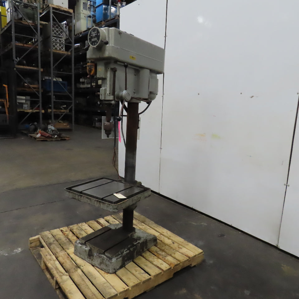 20" Floor Mount Drill Press 10" Throat 6" Stroke Adjustable Speed 480V 3Ph