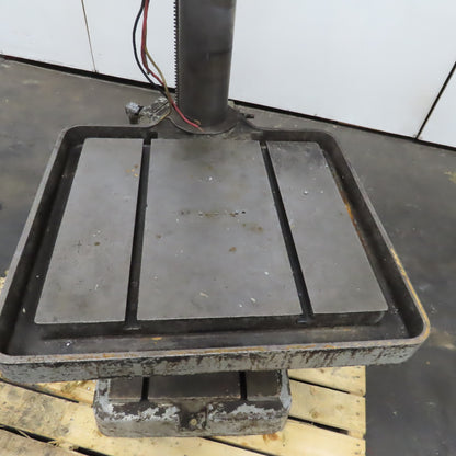 20" Floor Mount Drill Press 10" Throat 6" Stroke Adjustable Speed 480V 3Ph
