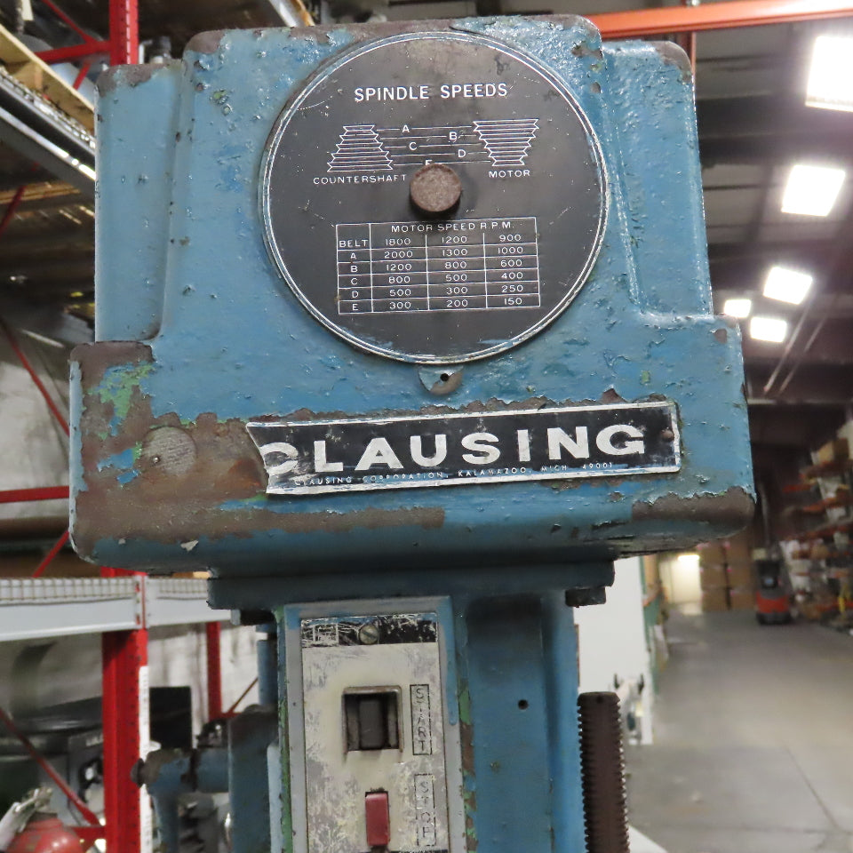 Clausing 2234 Bench Model Drill Press 150-2000RPM Adjustable Speed 208-230/480V