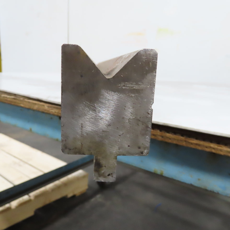 1-15/16" x 2-7/8" V-Forming Press Brake Die 1/2" Tang 90° 73" OAL
