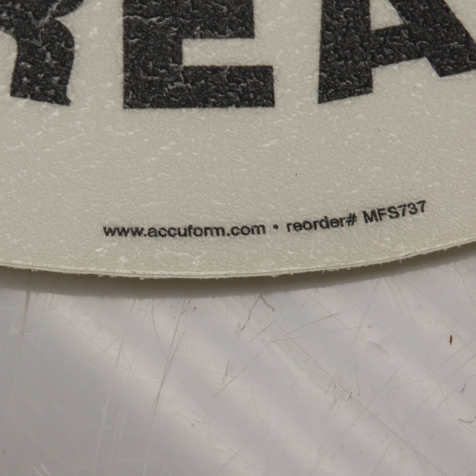 Accuform MFS737 17" Diameter "NO FORKLIFTS IN THIS AREA" Floor Safety Sign