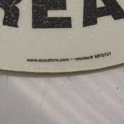 Accuform MFS737 17" Diameter "NO FORKLIFTS IN THIS AREA" Floor Safety Sign