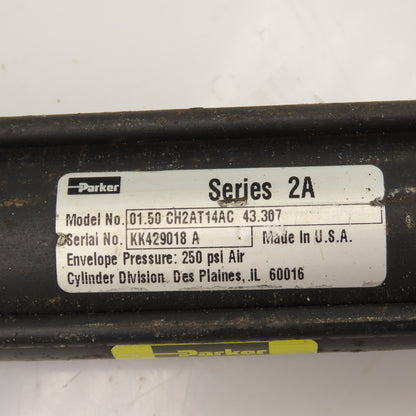 Parker 01.50CH2AT14AC Pneumatic Cylinder 1.50" Bore 43.307" Stroke 250 PSI