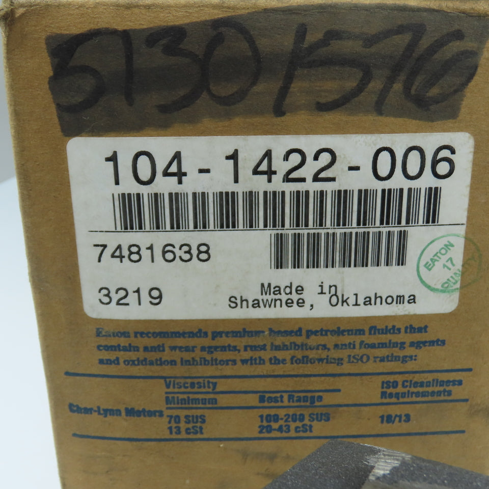 Eaton 104-1422-006 Char-Lynn Hydraulic Motor
