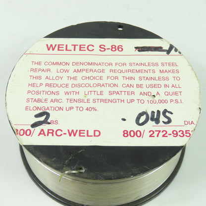 Weltec S-86 MiG Welding Wire Spool 0.45" Dia.