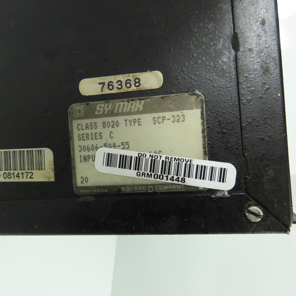 Square D SCP-323 Model 300 Sy/Max Processor Class 8020 Ser C 5VDC