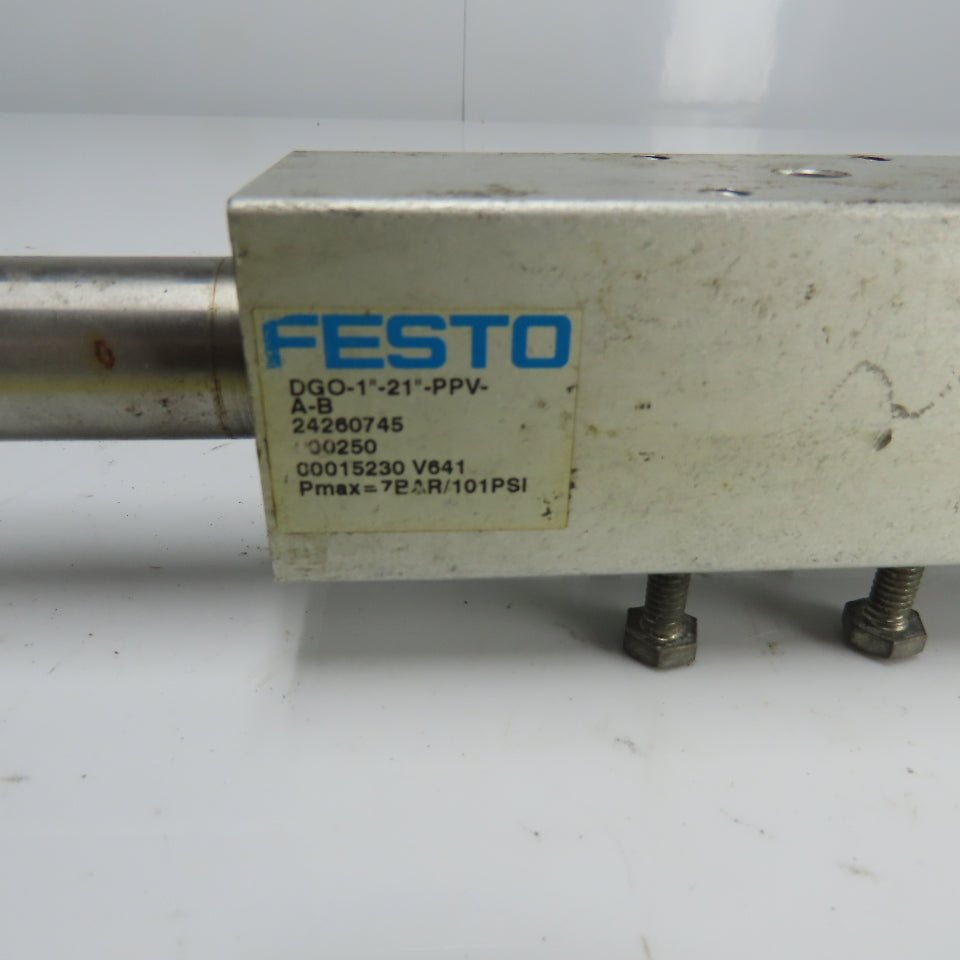 Festo DGO01"-21-PPV-A-B Pneumatic Linear Drive Actuator 7Bar 101PSI