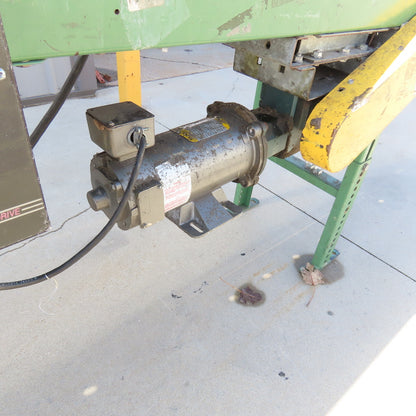 9-1/2" x 31' Slide Bed Conveyor 115V 1Ph Adjustable Speed .33Hp 0-53FPM