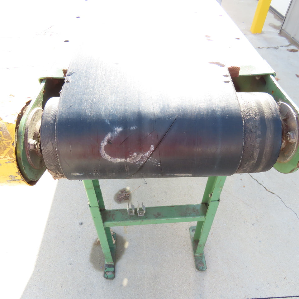 9-1/2" x 31' Slide Bed Conveyor 115V 1Ph Adjustable Speed .33Hp 0-53FPM
