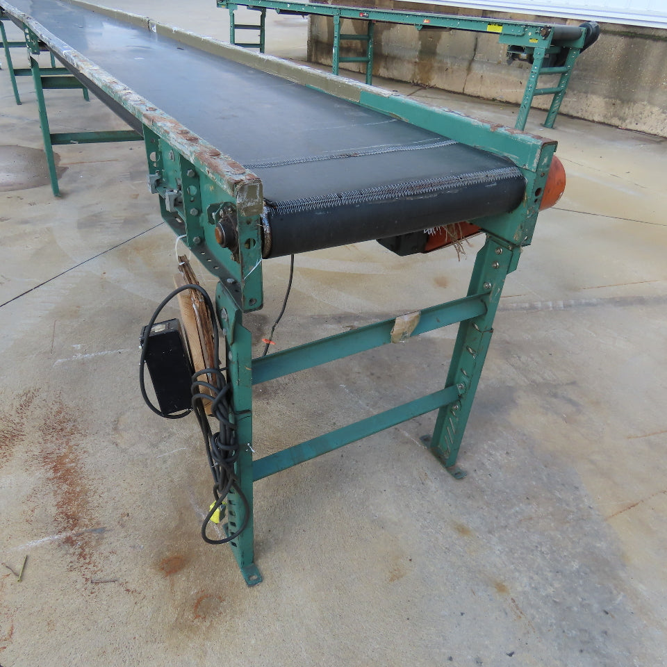 Roach 24" x 30' Light Duty Slide Bed Conveyor 115V 1Ph Adjustable Speed 0-25FPM