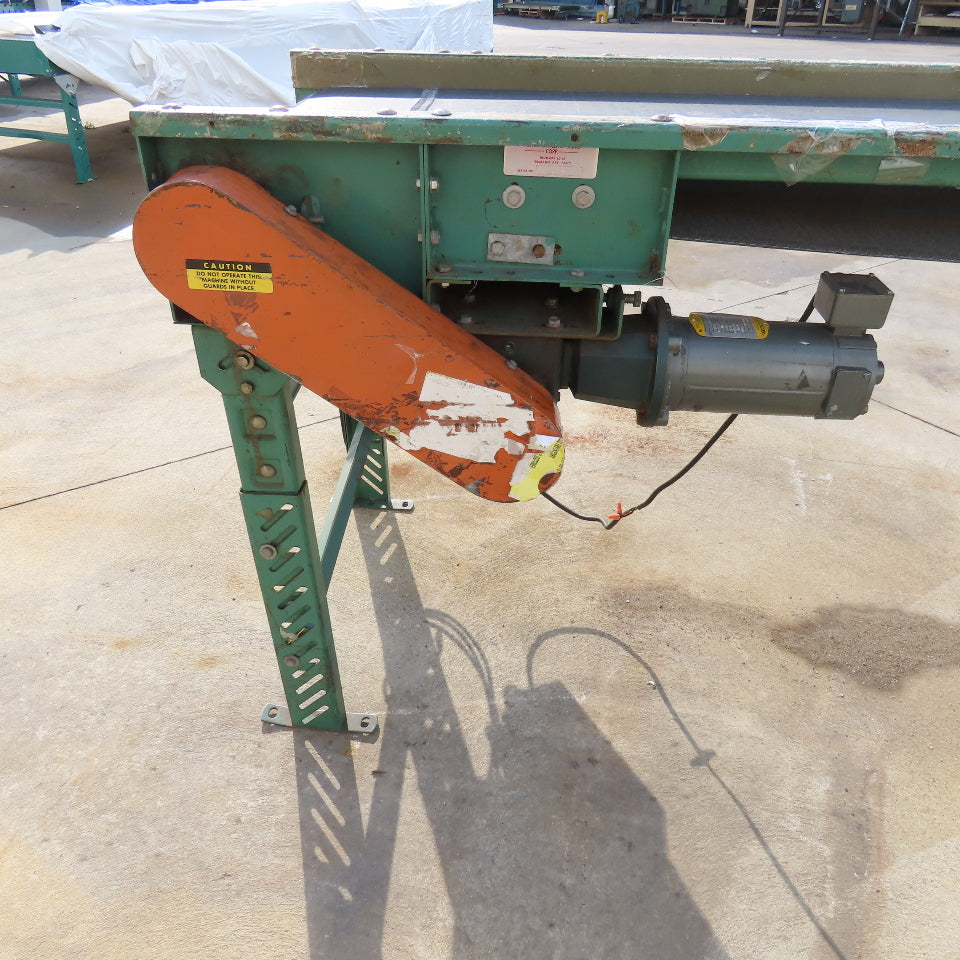Roach 24" x 30' Light Duty Slide Bed Conveyor 115V 1Ph Adjustable Speed 0-25FPM