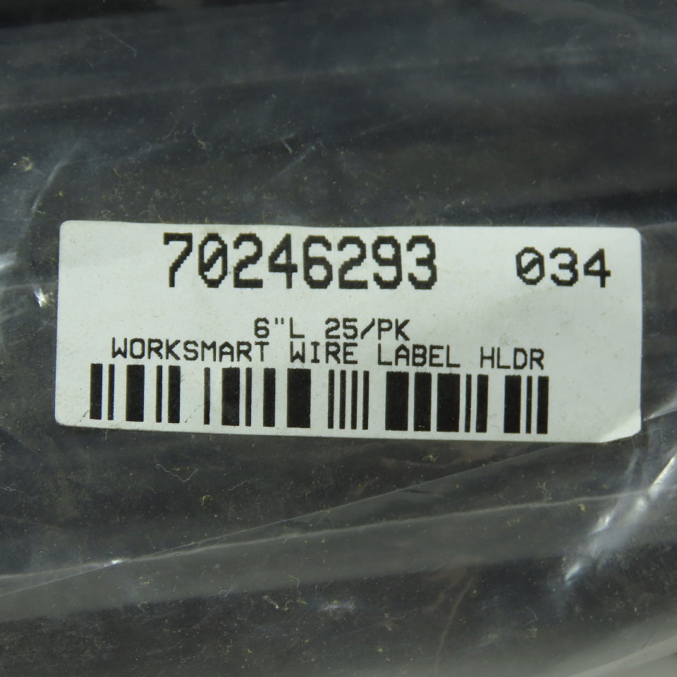 Worksmart 70246293 6" Wire Label Holders Lot Of 25