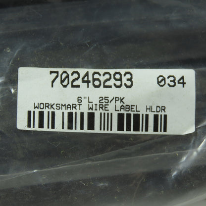 Worksmart 70246293 6" Wire Label Holders Lot Of 25