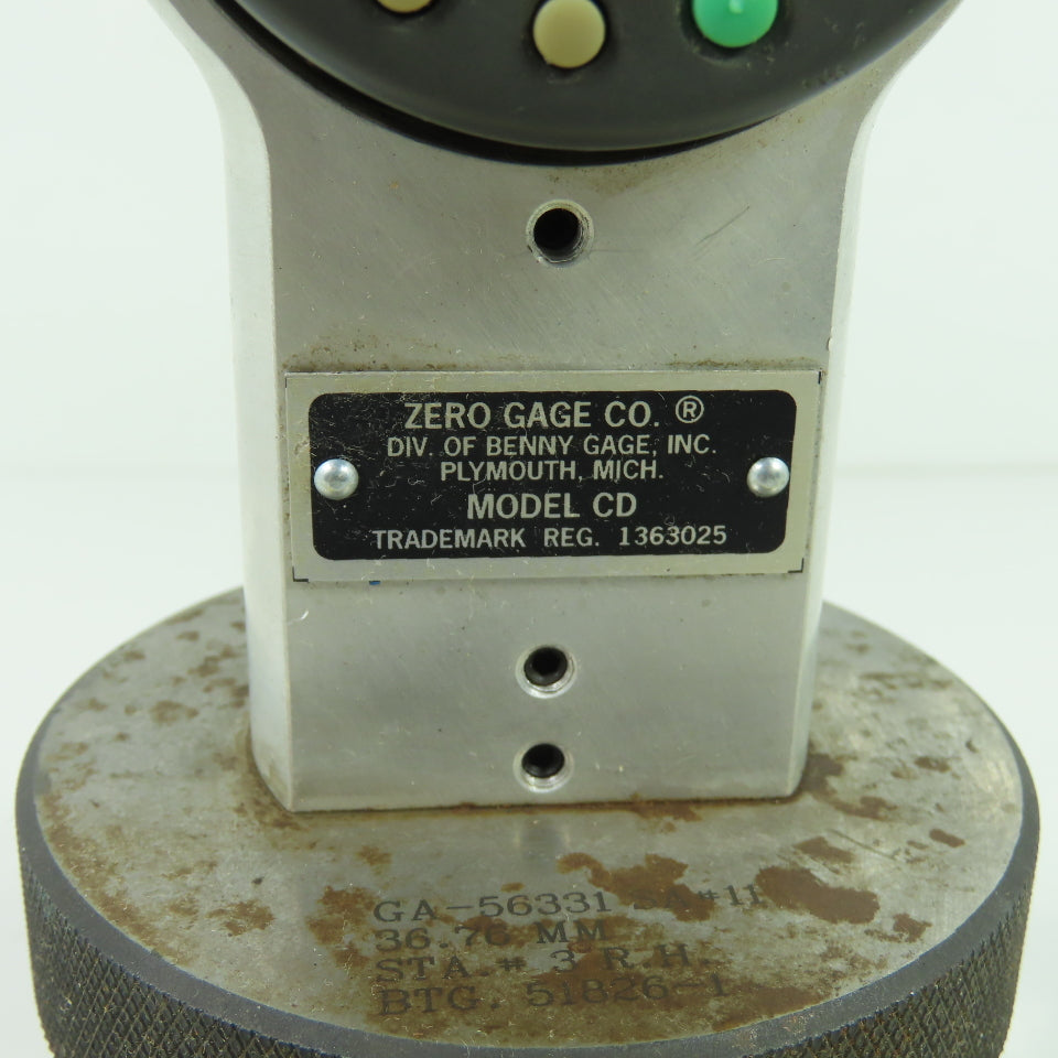 Zero Gage Model CD GA-56331 36.76mm W/ Mitutoyo ID-C112EB