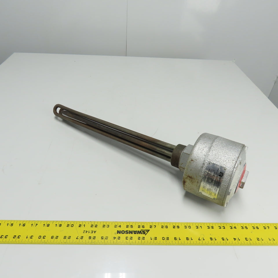 Warren Electric 2-PS-1.5-575-20-LT*3 Screw Plug Immersion Heater 575VAC 1500W