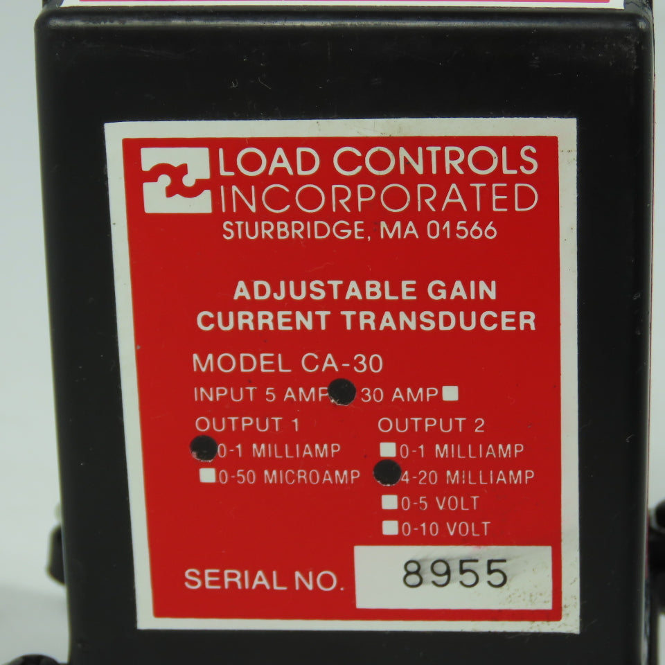 Load Controls Incorporated CA-30 Adjustable Gain Current Transducer
