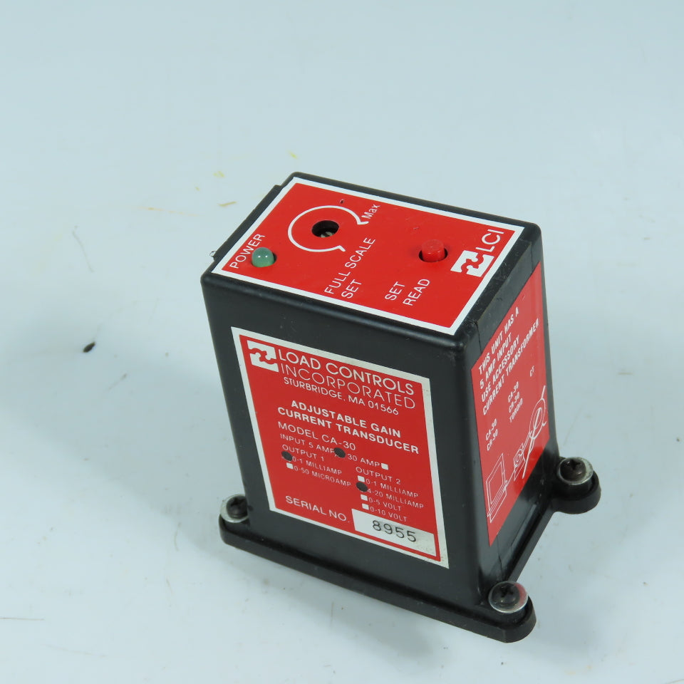 Load Controls Incorporated CA-30 Adjustable Gain Current Transducer
