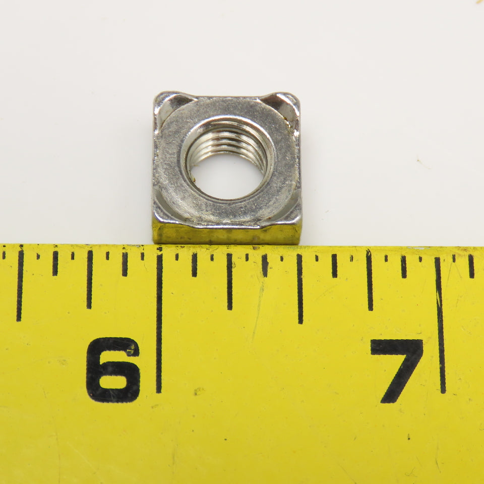 DIN 928 8mm x 1.25 Metric A2 Stainless Steel Square Weld Nuts Lot Of 10
